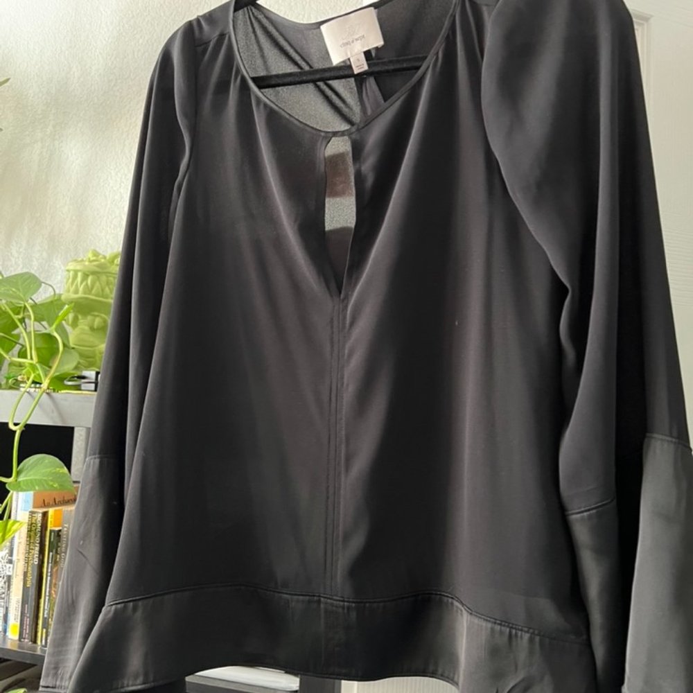 Cinq a Sept black blouse